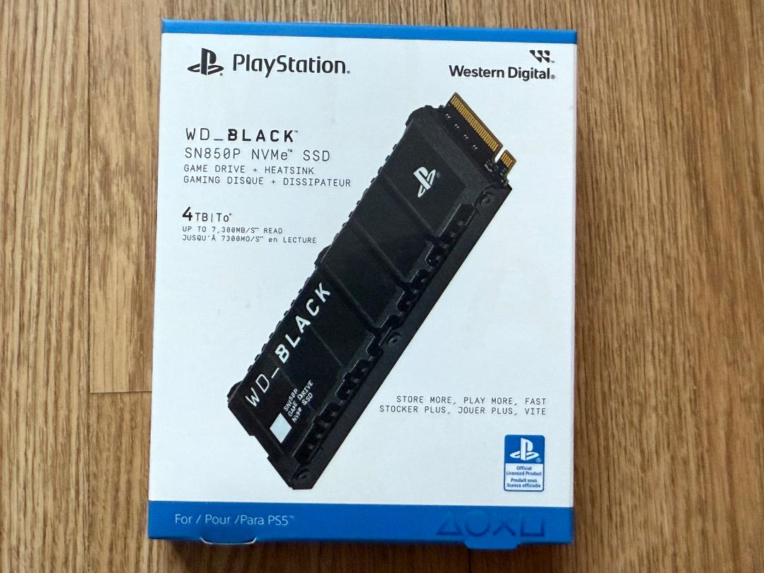PS5 M.2 SSD 4TB WD_BLACK SN850P NVMe SSD