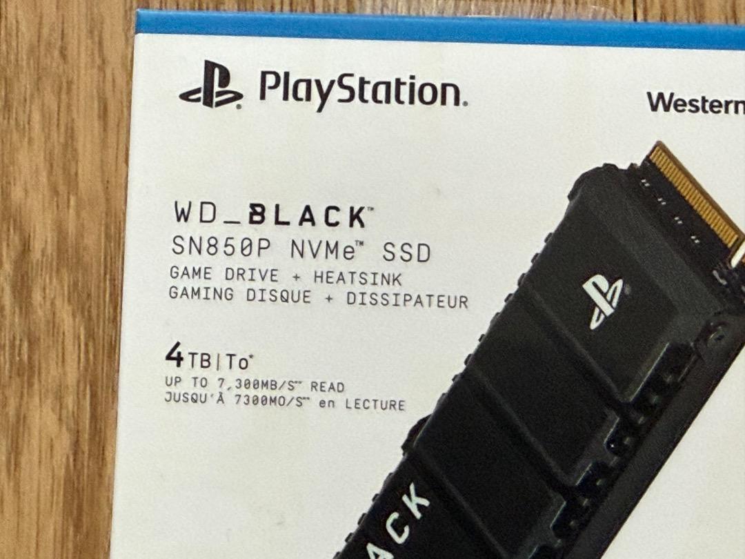 PS5 M.2 SSD 4TB WD_BLACK SN850P NVMe SSD