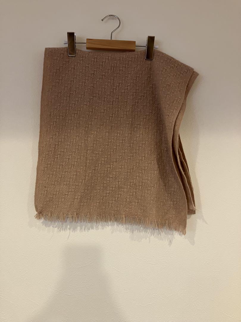 Chloé クロエ ピンクベージュベージュ フリンジ ストール