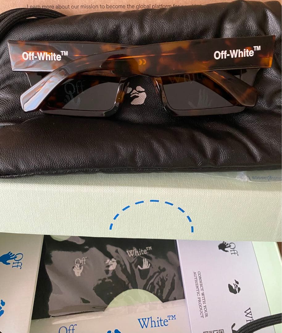 新品未使用　off-white オフホワイト　Nassau　スクエア　サングラス