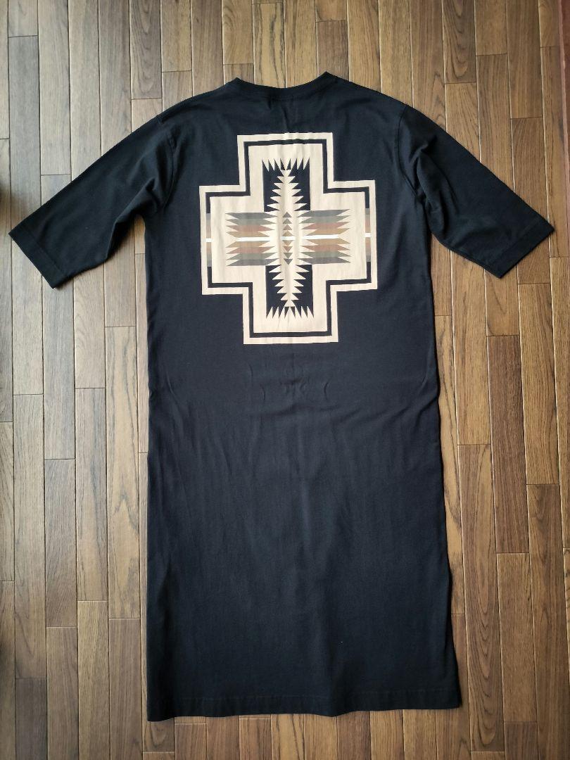（PENDLETON）ワンピース 5分袖 バックプリントワンピース
