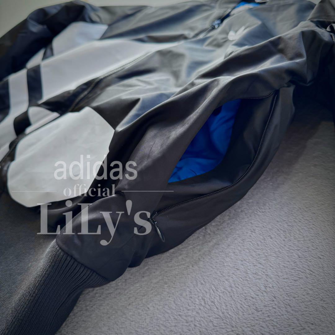 16新品adidasMA-1ジャケット　2XLサイズ　黒白　アディダス　パデッド