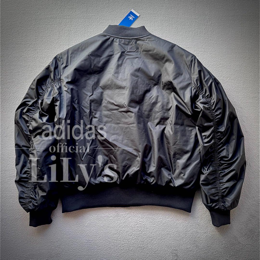 16新品adidasMA-1ジャケット　2XLサイズ　黒白　アディダス　パデッド