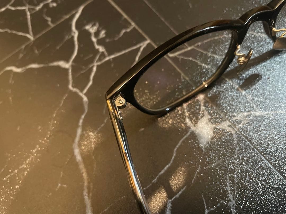 金子眼鏡 ウェリントン型 黒縁メガネ KC-32 BK