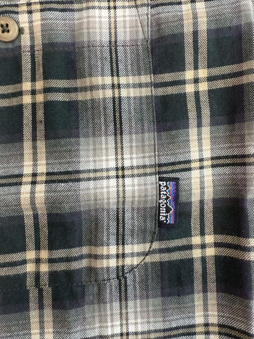 《未使用》96's PATAGONIA PLAID COTTON SHIRT