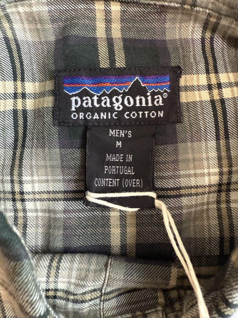 《未使用》96's PATAGONIA PLAID COTTON SHIRT