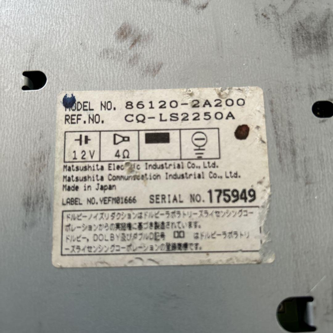 TOYOTA CQ-LS2250A カセットデッキ
