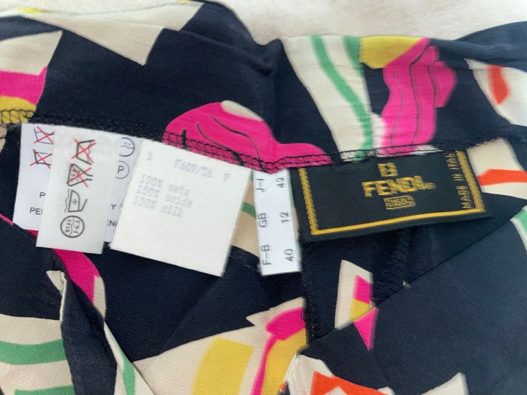 FENDI パンツ Mサイズ 100%シルク