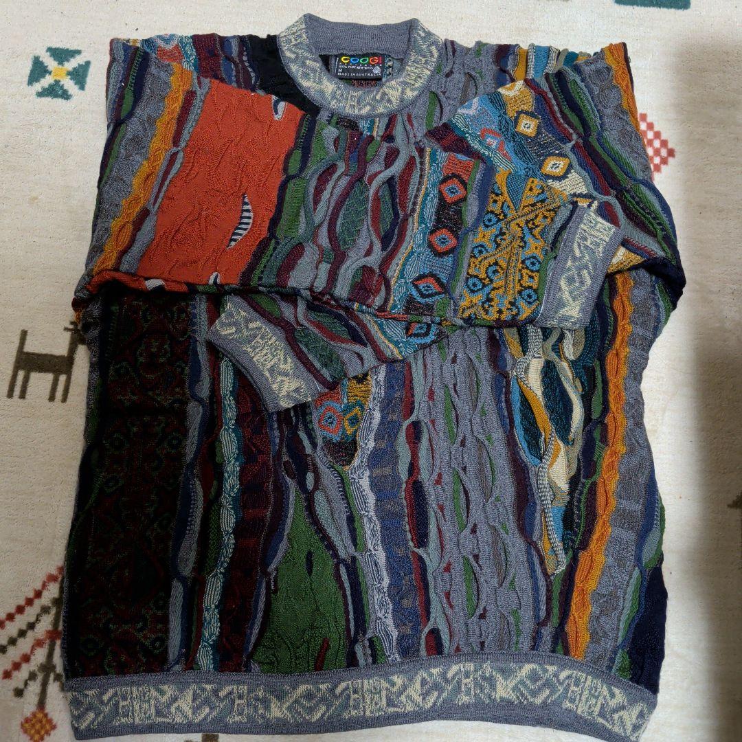 COOGI カラフルウールセーター M