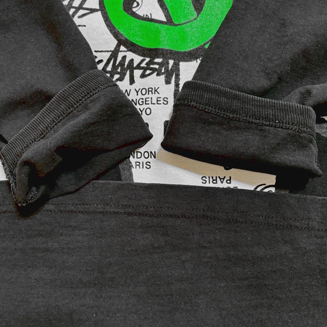 古着 STUSSY ステューシー 長袖 スカル SSリンク T 00年代 L_6