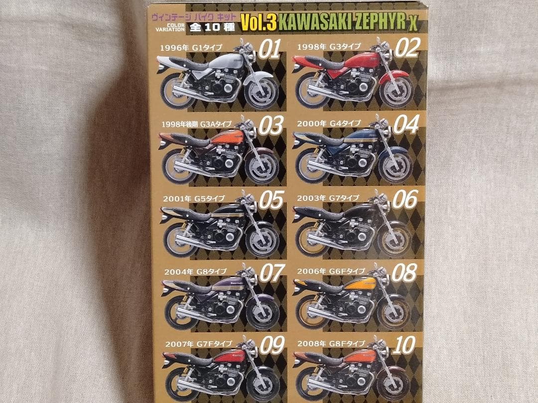 エフトイズ 1/24 ヴィンテージバイクキット 15個セット RZ/ゼファー他