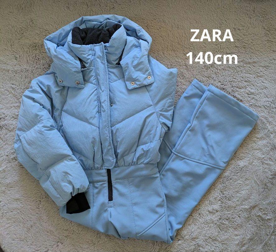 ZARA　女児スキーウェア上下　150㎝ スキーコレクション 撥水・防風加工 フード付きジャケット