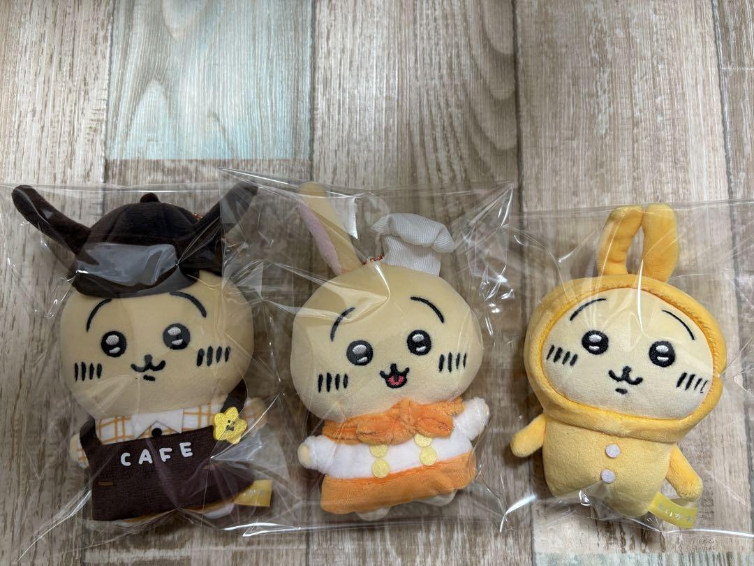 ちいかわ  うさぎ カフェ マスコット コック 店員　2点セット　レア　完売 ちいかわ うさぎ カフェ マスコット コック 店員 2点セット レア