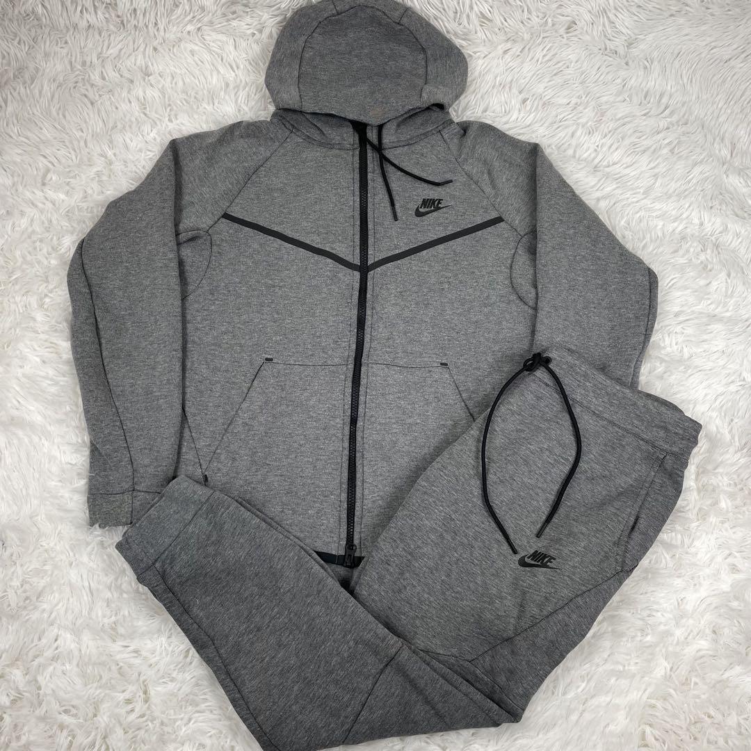 美品　NIKE テックフリース ジャージ　セットアップ　L グレー