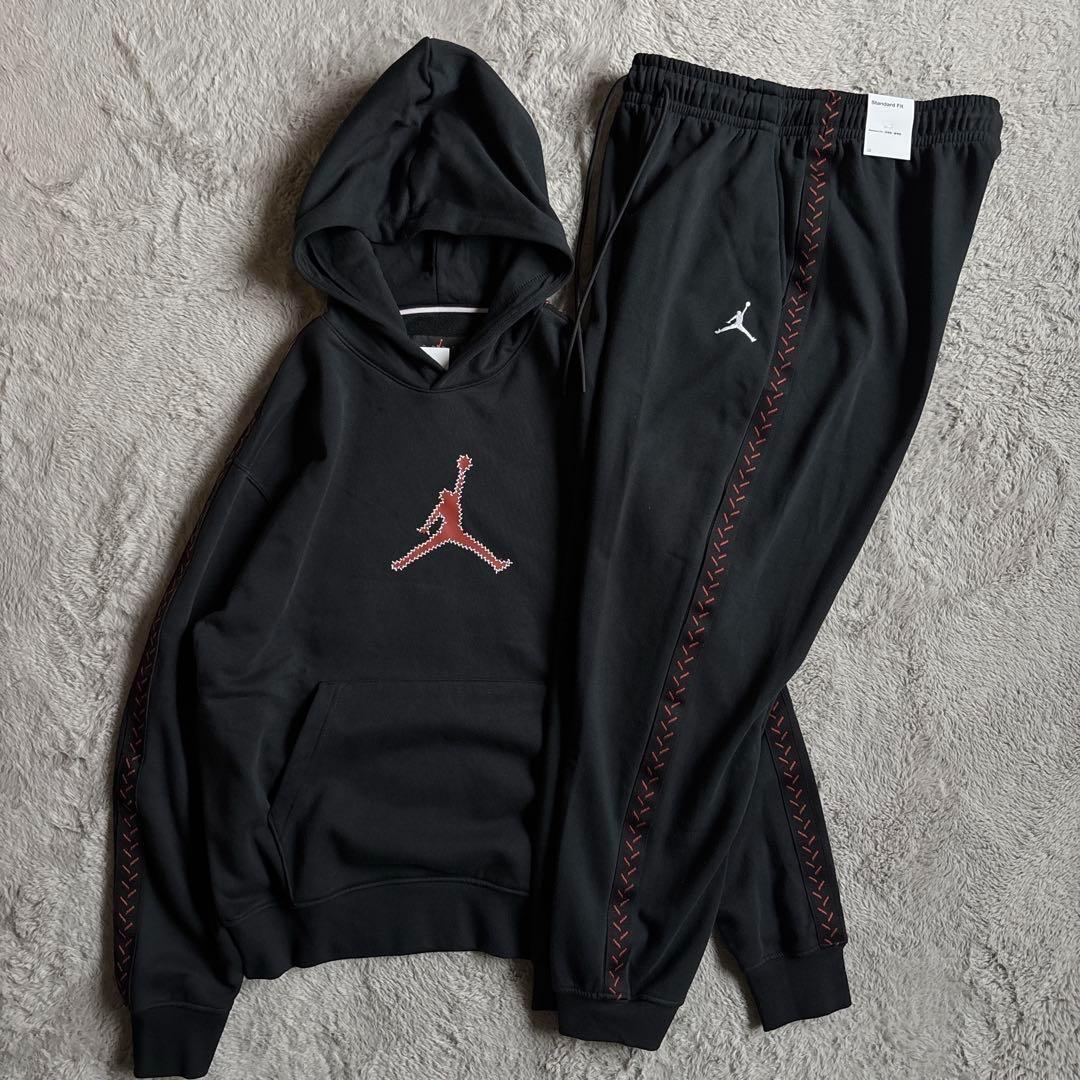 新品 ナイキ ジョーダン セットアップ 上下セット ブラック Mサイズ