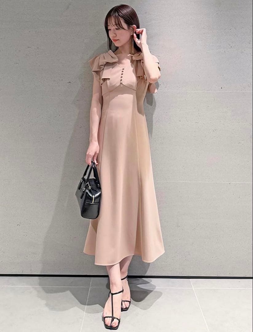 SNIDEL リボンショルダードレス 0サイズ タグ有S・Snidel