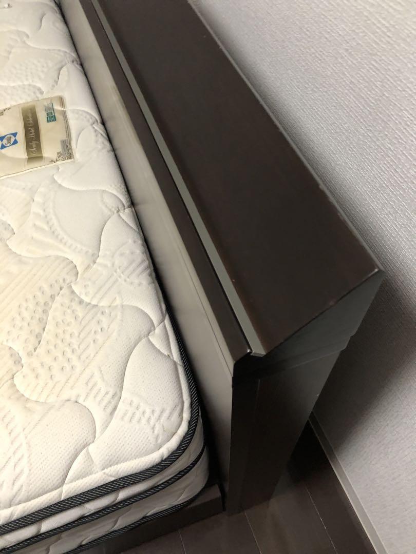 sealy クイーンサイズ　ベット　マットレス　引き出し付きベット