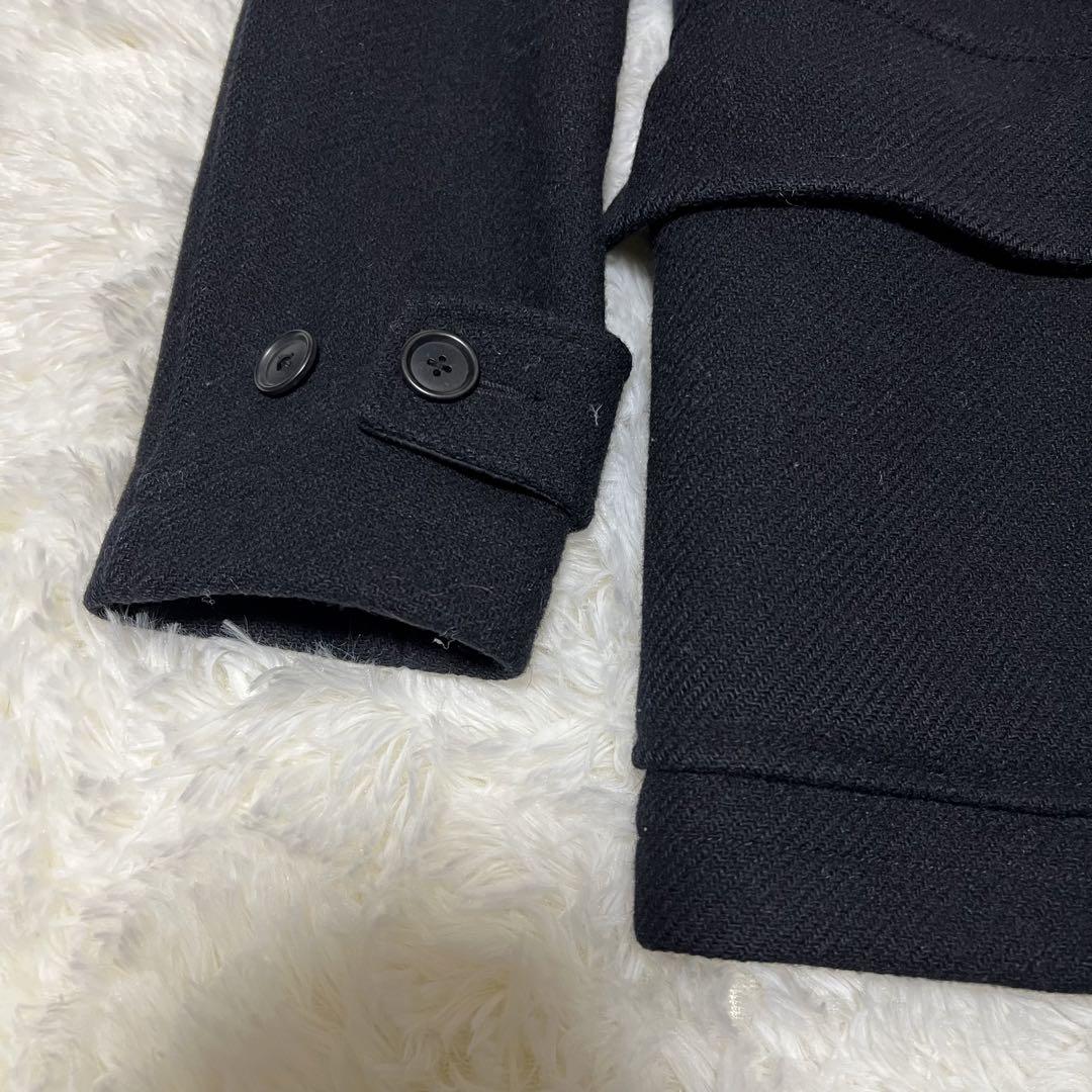 良品✨MHL, マーガレットハウエル ダッフルコート S ウール100% 紺