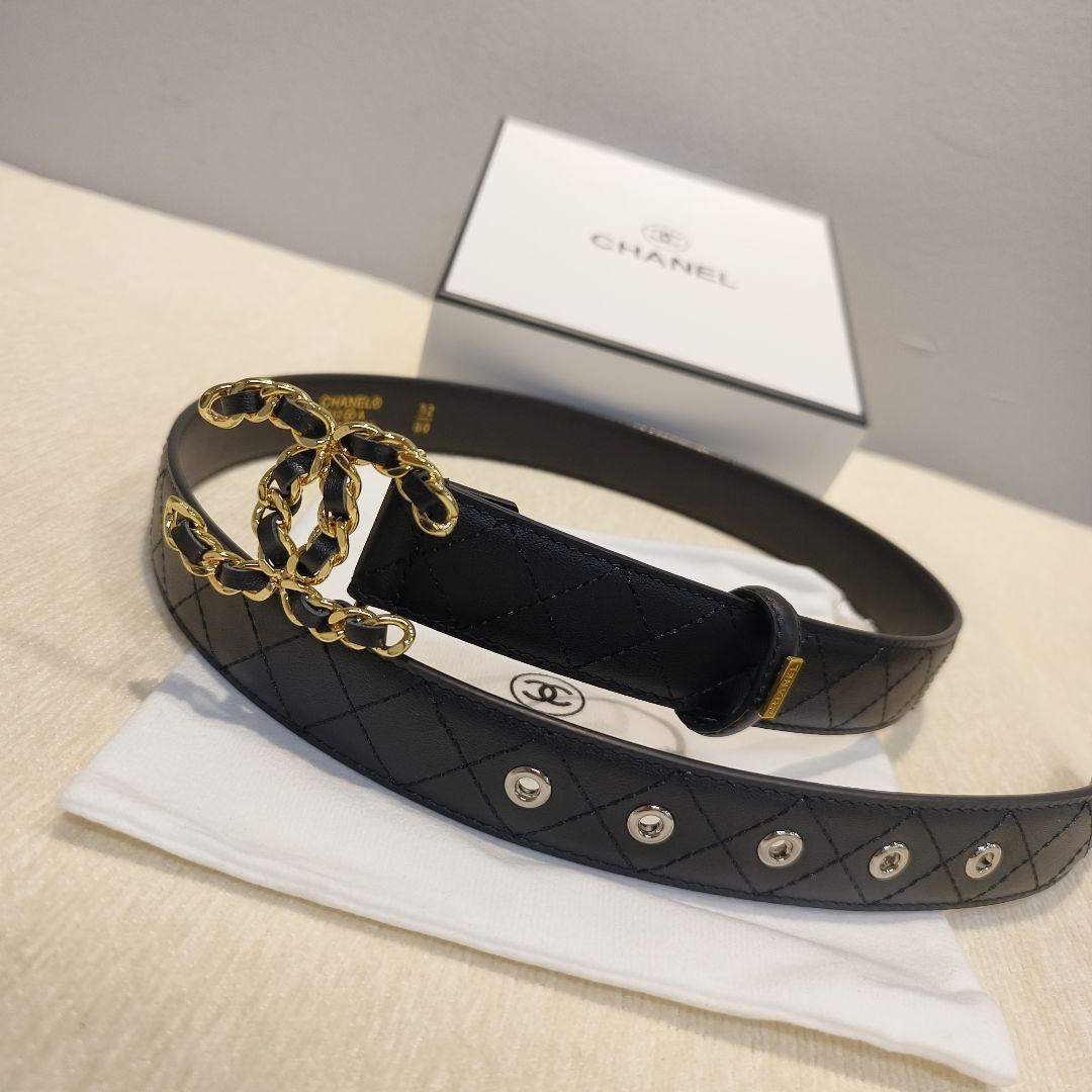 未使用 シャネル CHANEL ベルト CCマーク