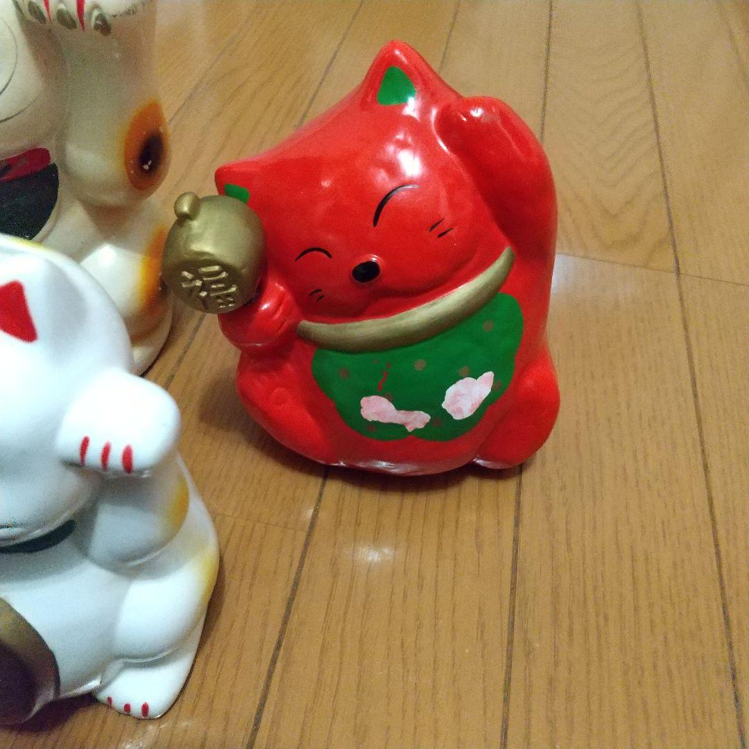 希少 珍品 開運 招き猫 置物 貯金箱 小型～中型 色々 まとめ売り 18体