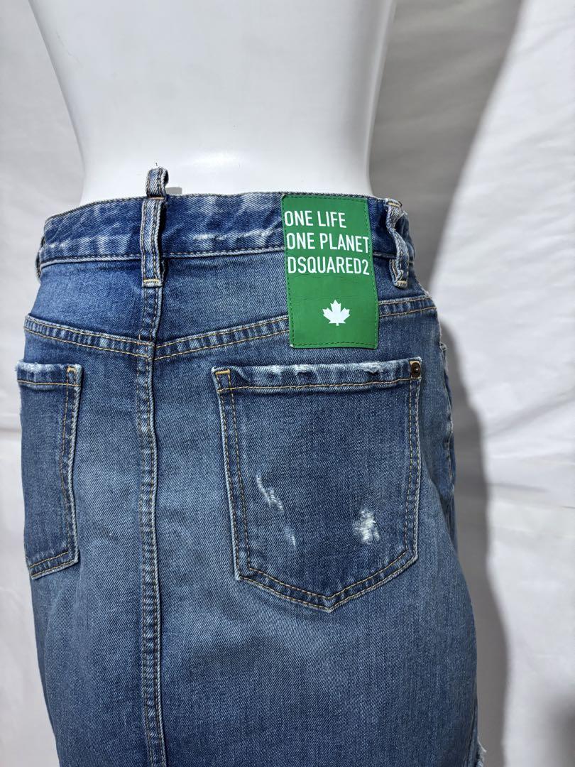 お値引！希少 DSQUARED2 デニムスカート DSQUARED2 デニムスカートONE LIFE ONE PLANET 38 - メルカリ