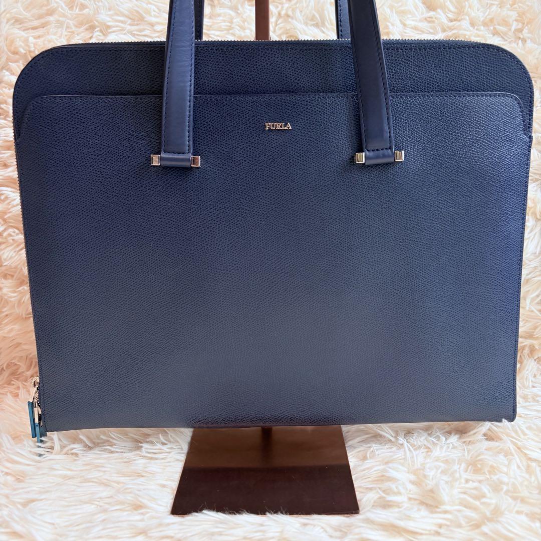 美品 大間口✨FURLA メンズビジネスブリーフケース ビジネスバッグ