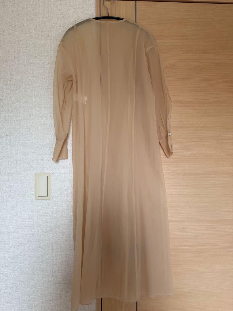 ワンピース eaphi bow tie sheer long one piece