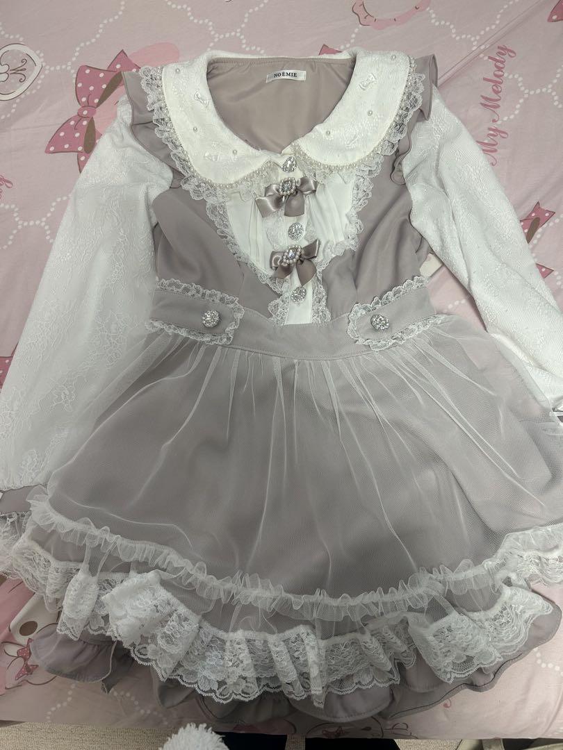noemie メニーリボンドレッシーセットアップ ピンク
