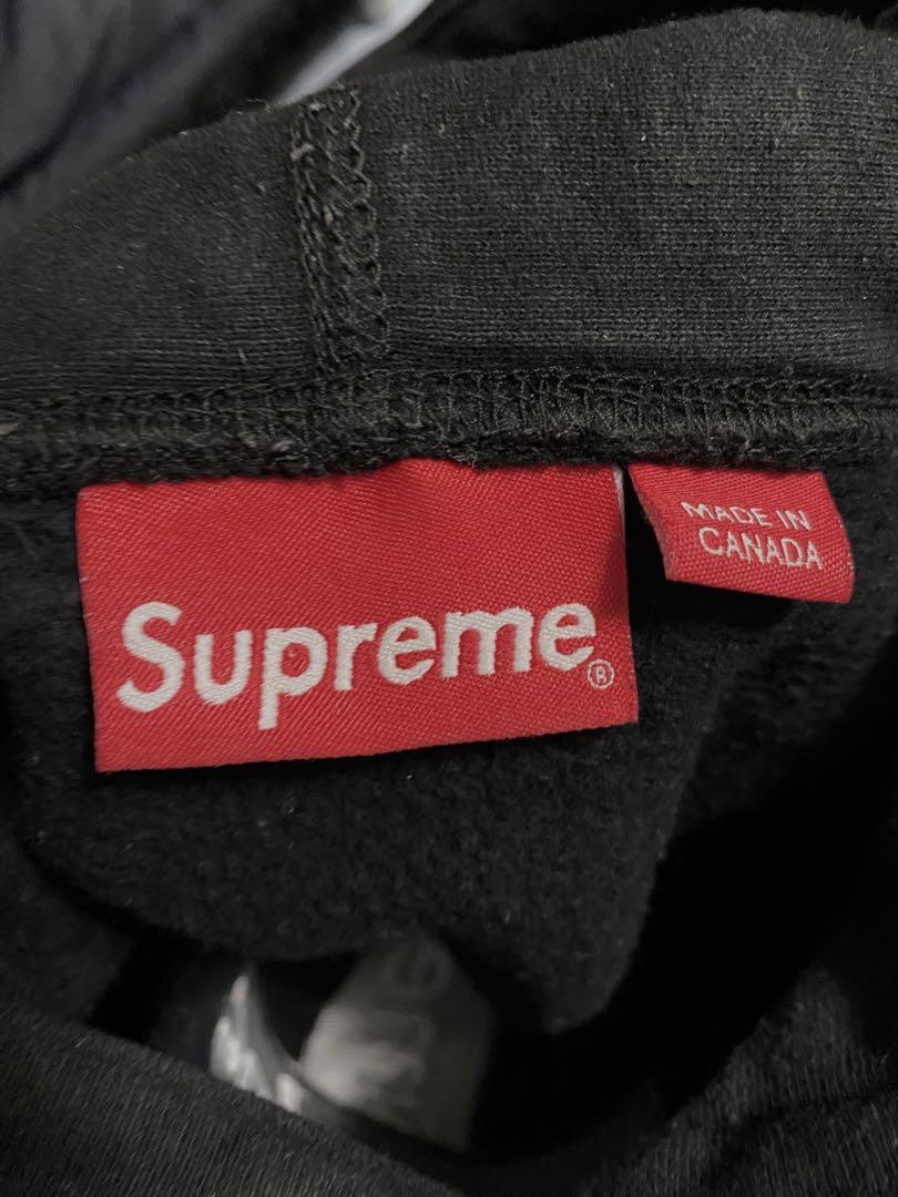 Supreme Cross Box Logo Hooded Sweatshirt Black Men's - FW20 - US