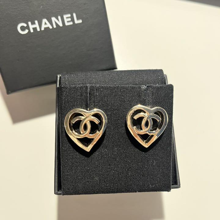 CHANEL ハート ココマーク ピアス 『1年保証』 CHANEL ハート ココマーク ピアス 『1年保証』