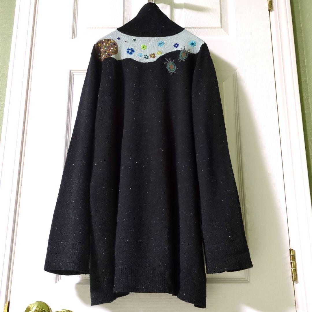 TOKUKO 1er VOL トクコ ニット チュニック 動物 お花 刺繍 TOKUKO 1er VOL トクコ ニット チュニック 動物 お花 刺繍