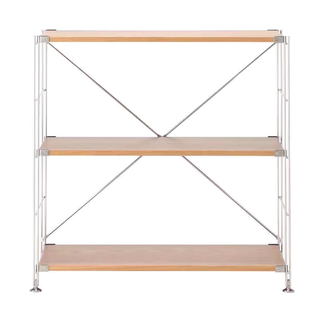 Sanvhez様専用 無印良品 MUJI ステンレスユニットシェルフ オーク材
