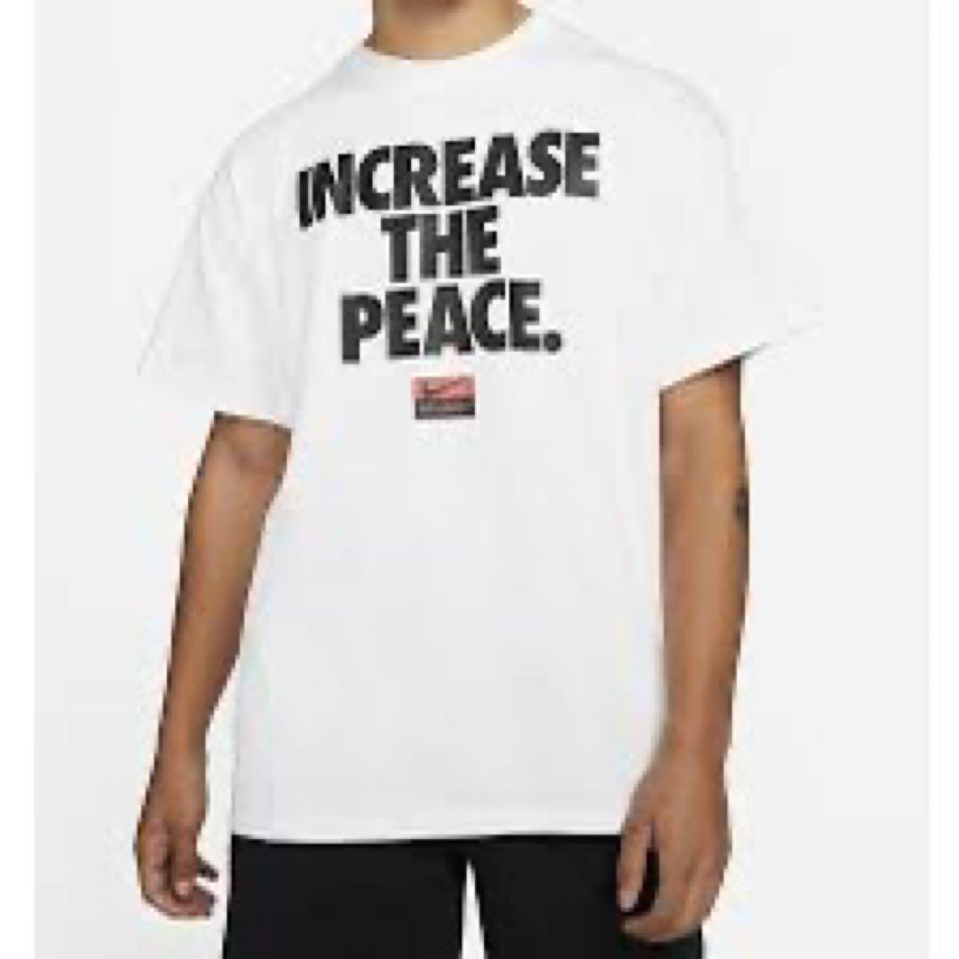 Stussy Peace Tシャツ Nikeロゴ付き Nike x Stussy Peace Love Swoosh T-Shirt Asia Sizing 'White