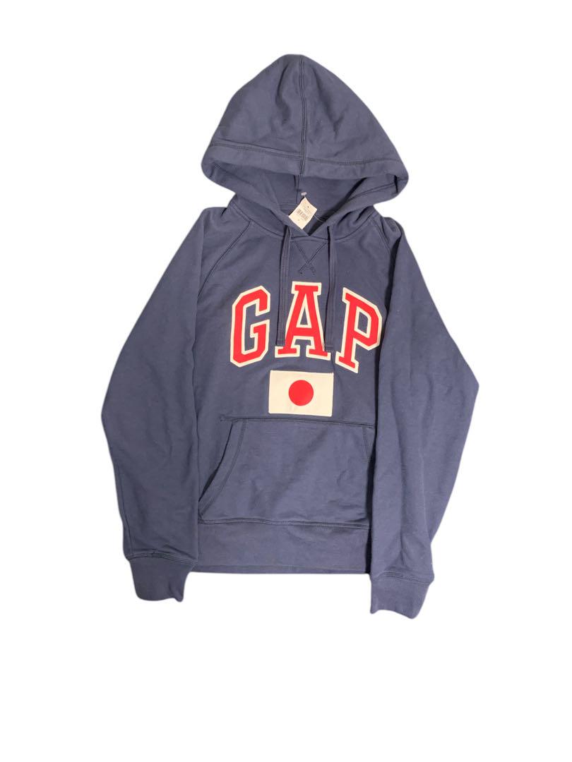 GAP ネイビー フード付きパーカー 日本国旗デザイン