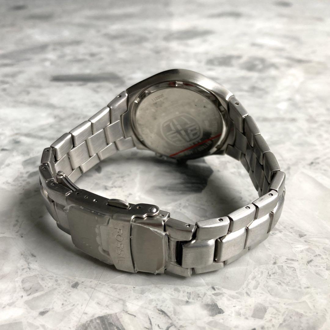 時計 Fossil big tic 00s Blue Flame watch y2k