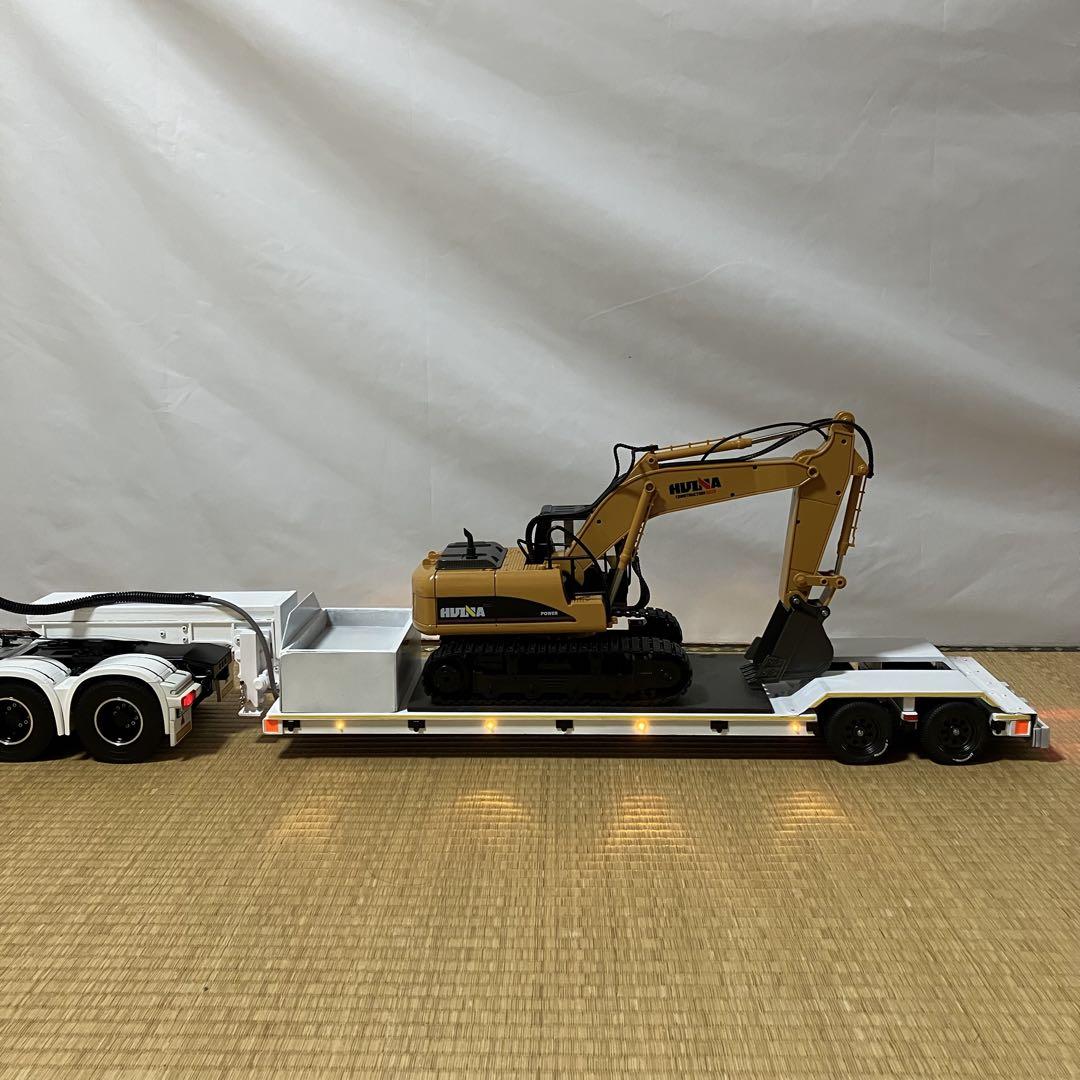 タミヤ1/14 低床8輪重機トレーラー 自作品