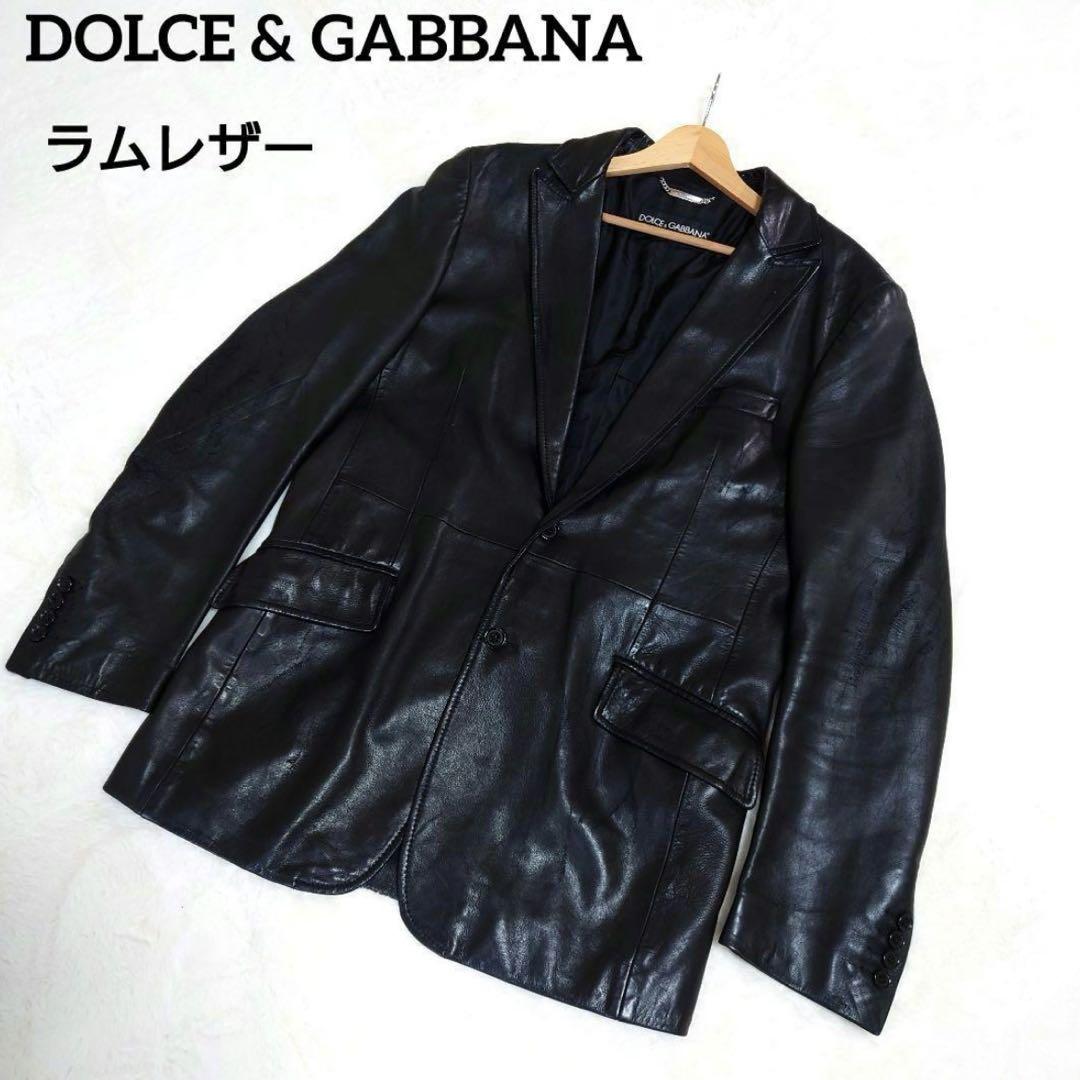 DOLCE & GABBANA ラムレザージャケット　美品 楽天市場】ドルガバ レザー ジャケットの通販