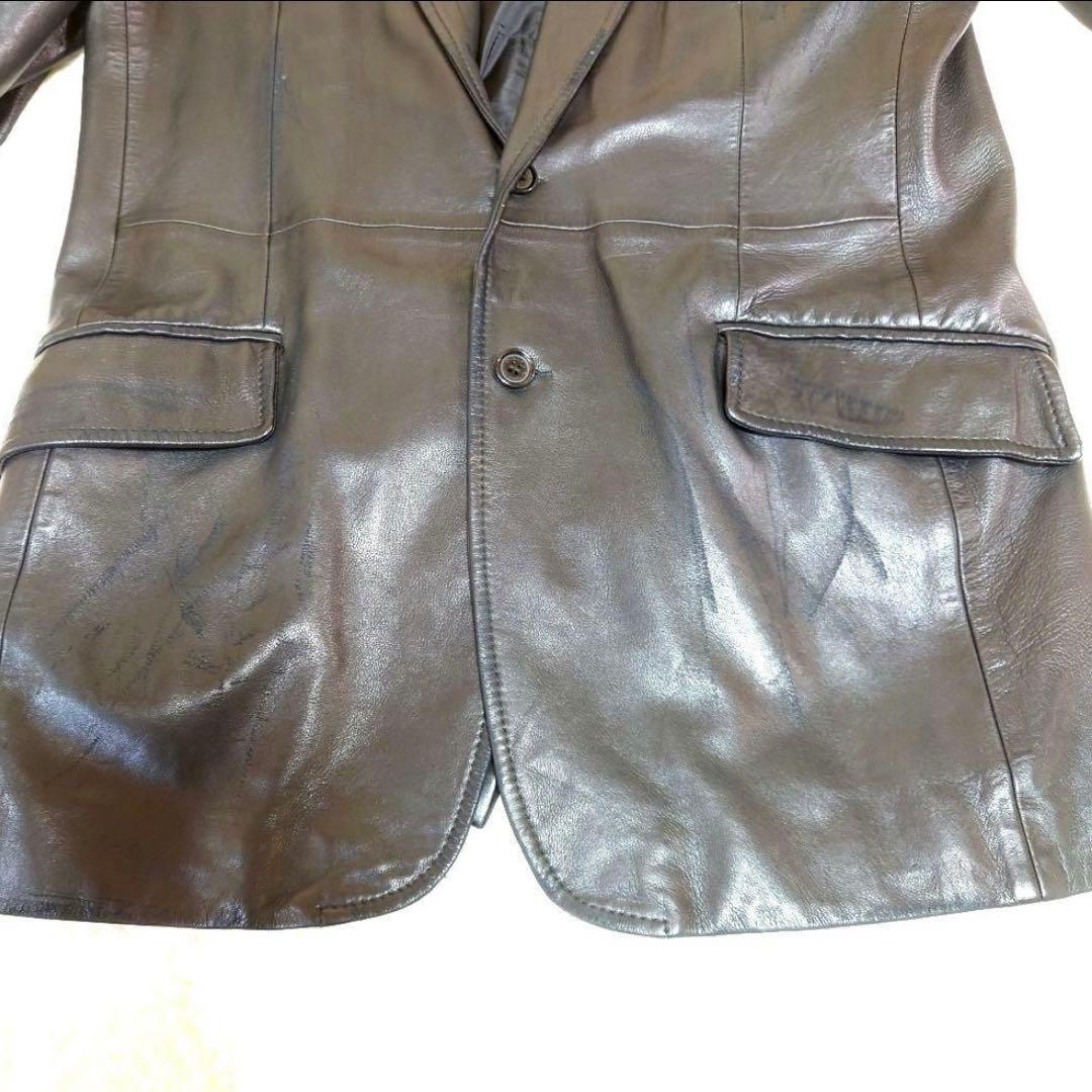 DOLCE&GABBANA ラムレザージャケット ブラック ドルチェ&ガッバーナ