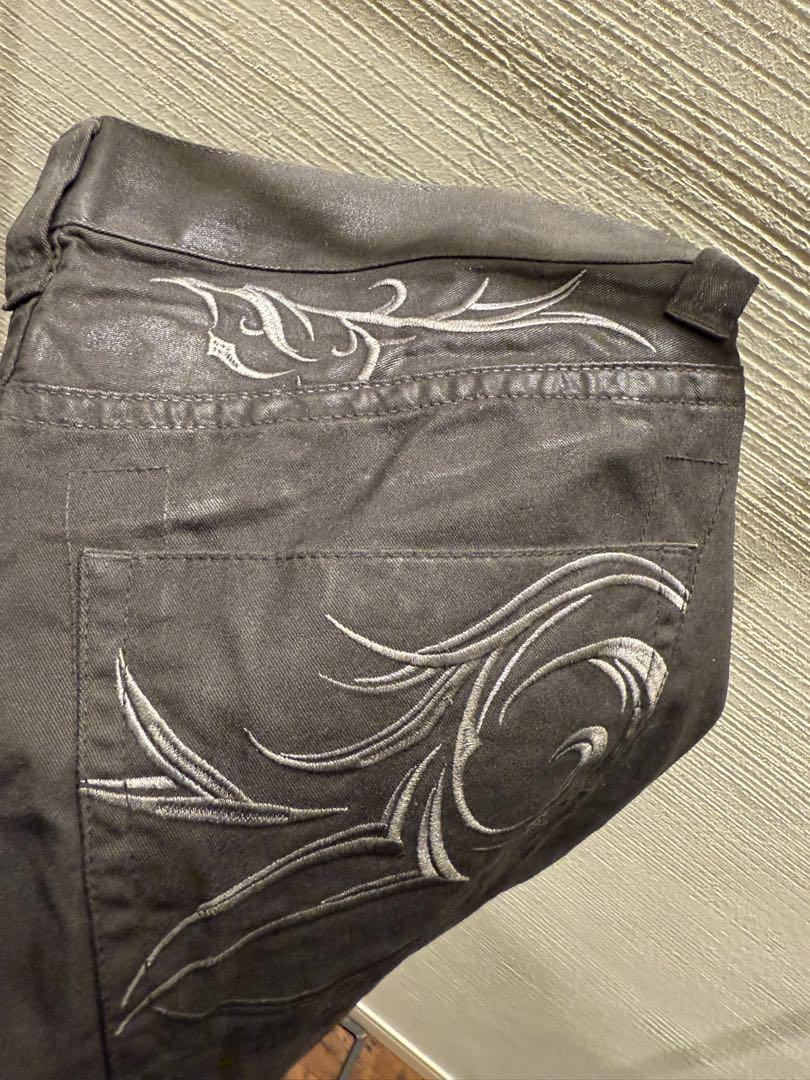 00s tornado mart coated flare denim デニム