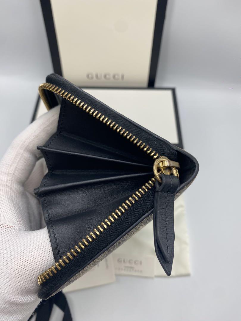 グッチ 長財布 ラウンドファスナー GGスプリーム ビー 蜂 ゴールド ブラック GUCCI - グッチ 長財布 ラウンドファスナー GGスプリーム ビー