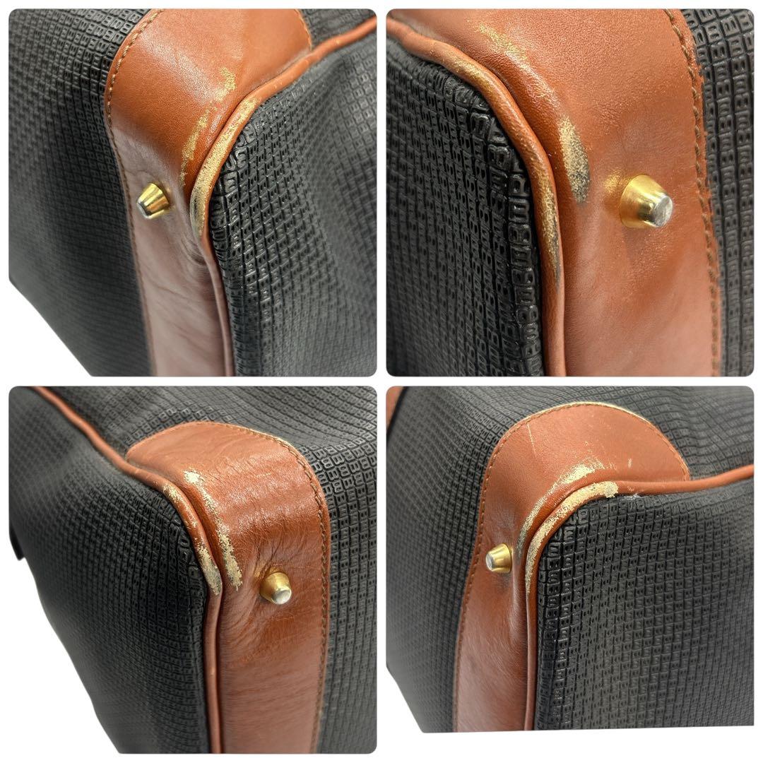 【美品】バリー ボストンバッグ 大容量 旅行カバン ビジネス 出張 黒×茶 美品】バリー ボストンバッグ 大容量 旅行カバン ビジネス 出張