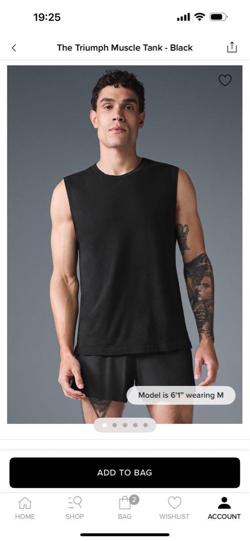 希少⚫︎日本未発売⚫︎未使用⚫︎alo⚫︎タンクトップ⚫︎黒⚫︎XL