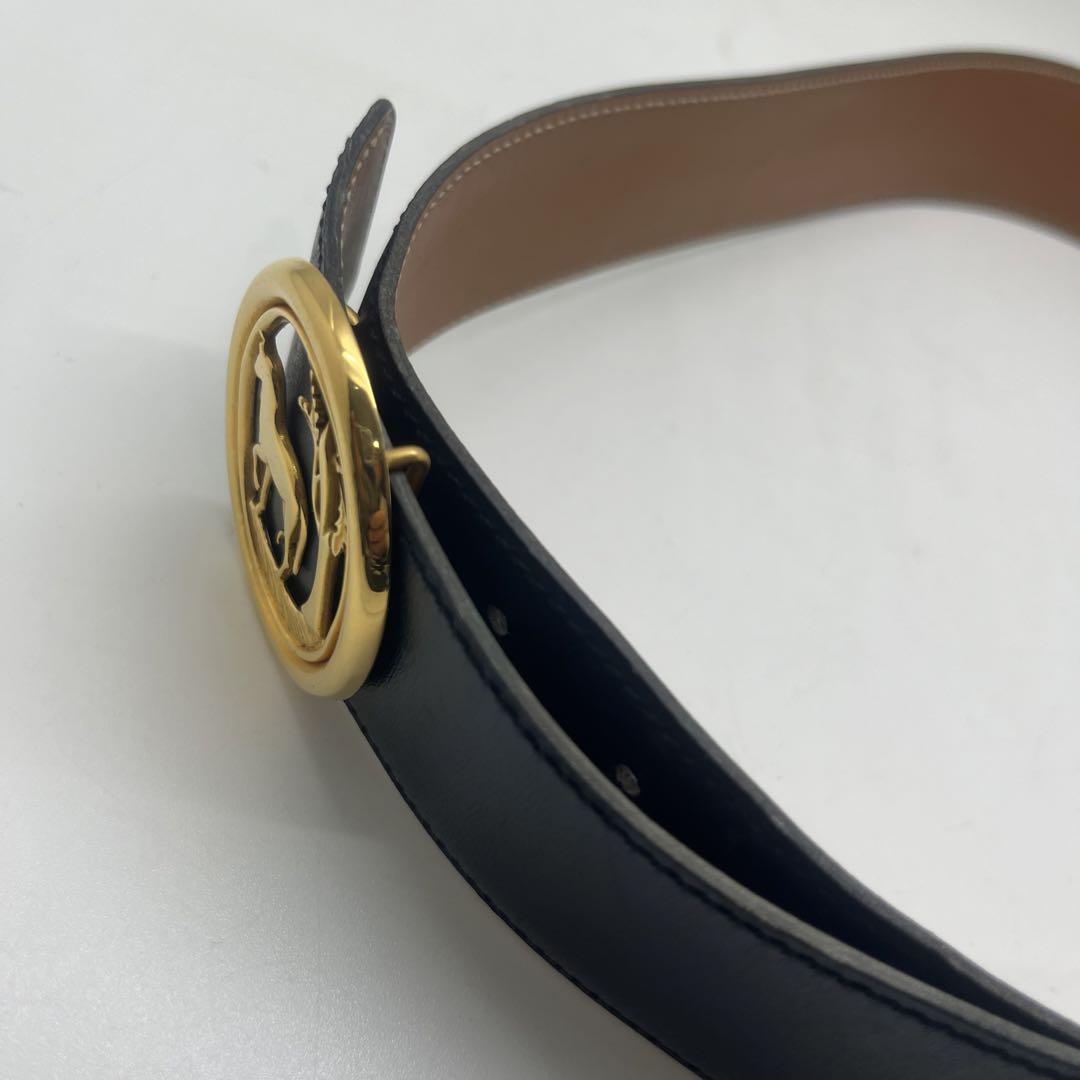 HERMES エルメス レディースベルト ホースモチーフ　本革　フランス製