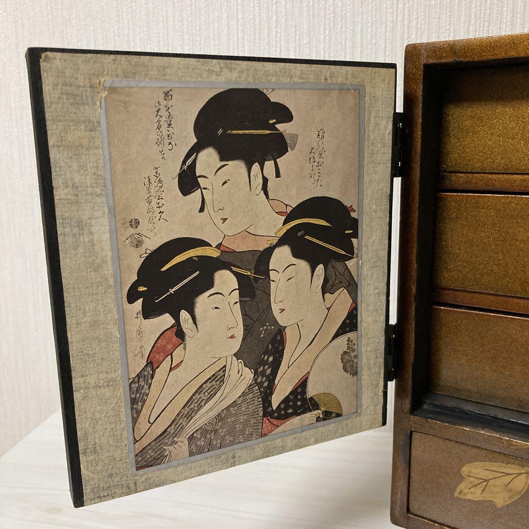 蒔絵 小箪笥 引出し 小物入れ 漆器 骨董 年代物