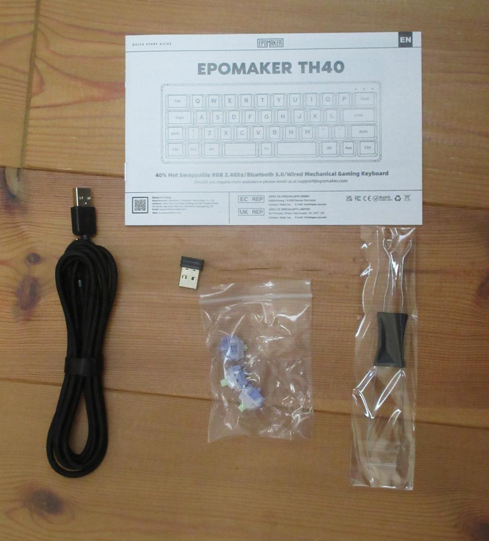 EPOMAKER 40%キーボード TH40 Wisteriaスイッチ