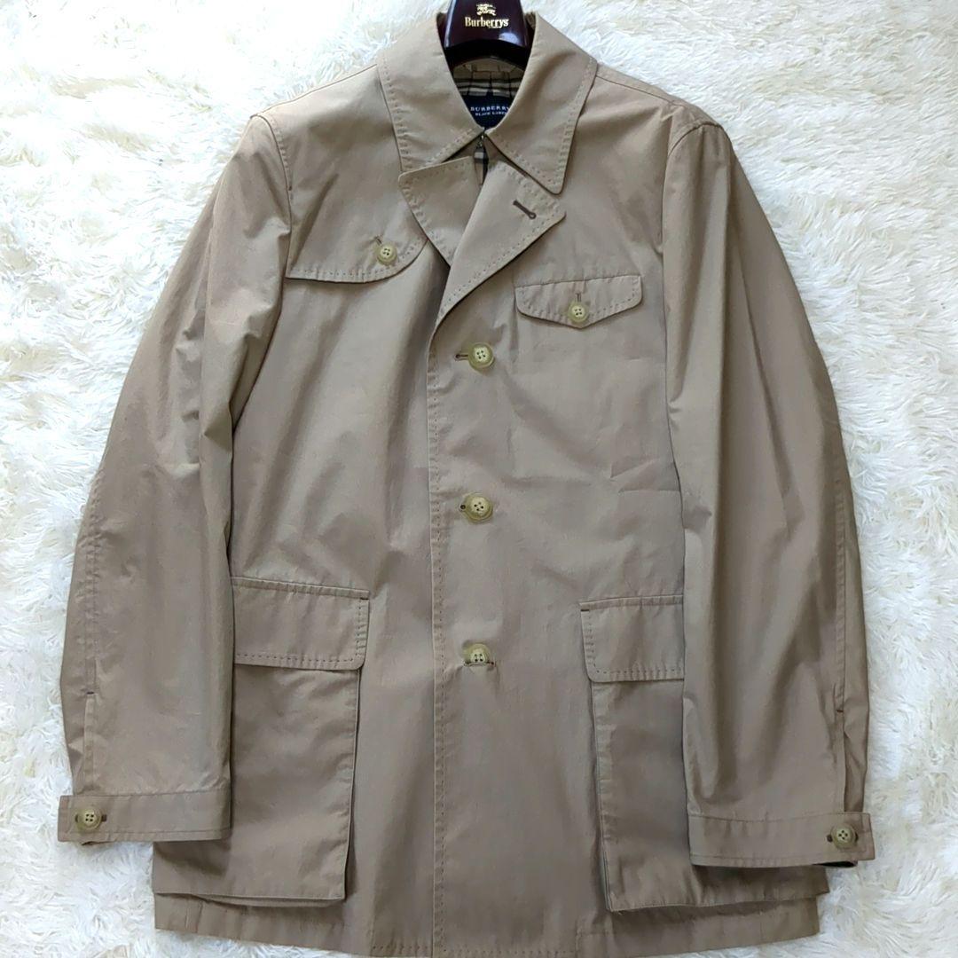 美品✨ バーバリーブラックレーベル ショートコート ノバチェック 背抜 L