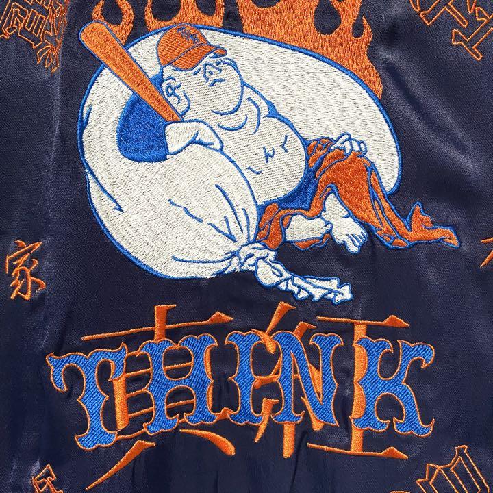 THINK OFFICIAL☆ベースボールシャツ☆ネイビー☆新品未使用☆XL☆
