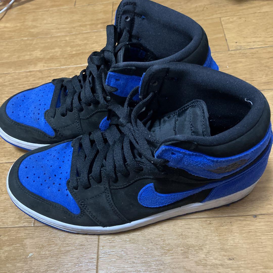 NIKEエアジョーダン１バスケットボールシューズ ハイカット ブラック/ブルー