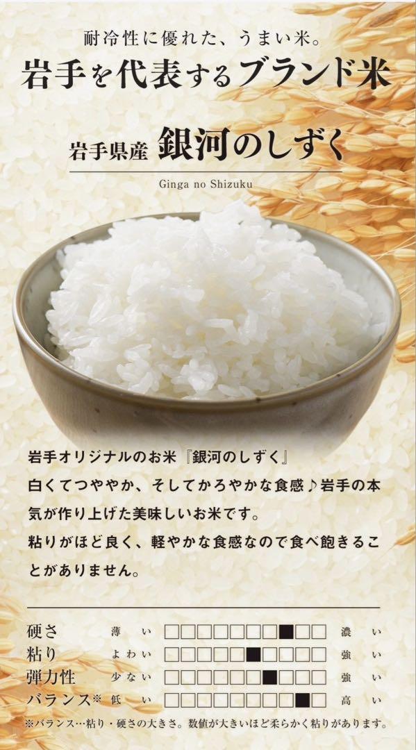 お米　精米【岩手県産銀河のしずく25kg 】（5kg×5) 7年連続特A！