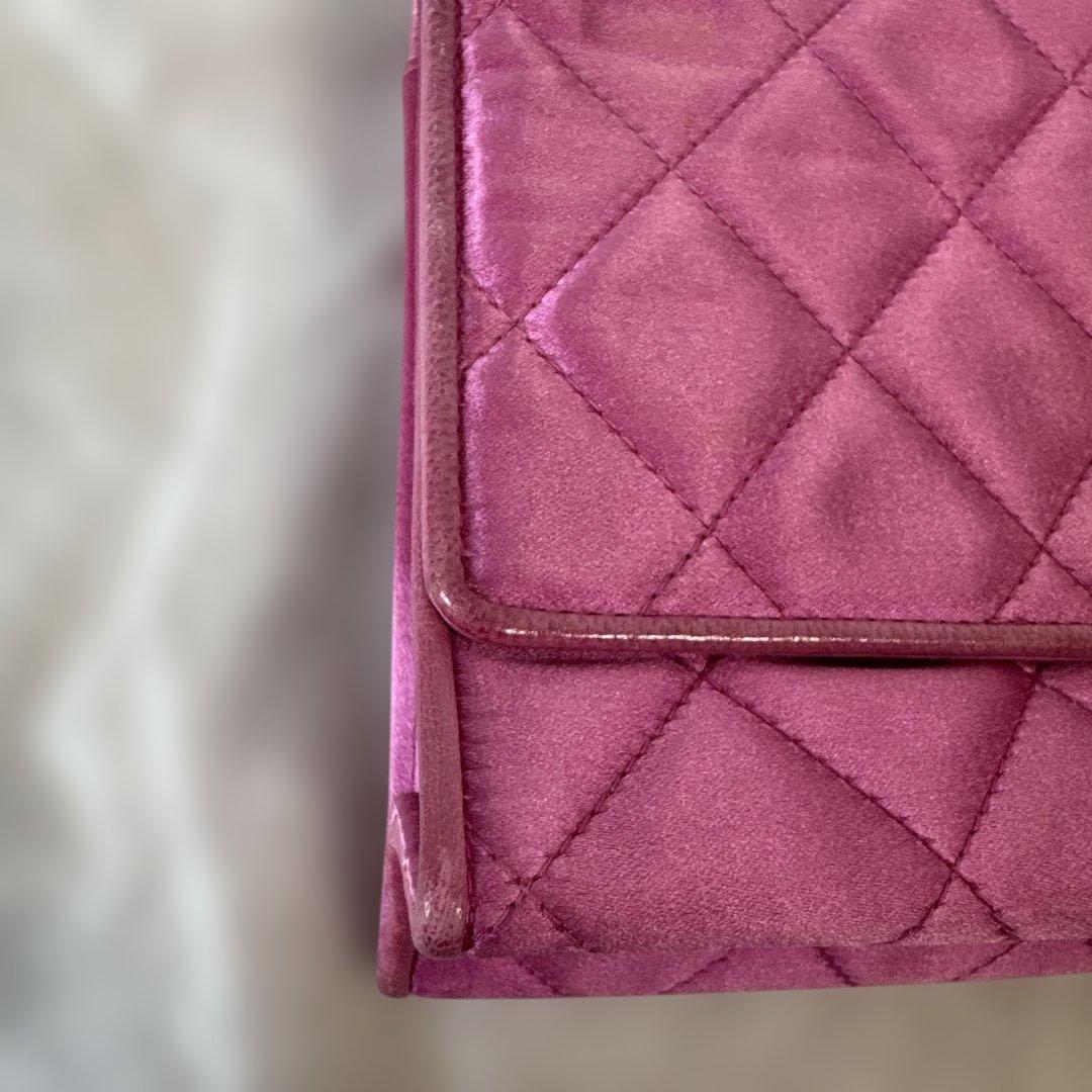 超レア★シャネル サテンピンクミニマトラッセ ハンドーバッグ 超レア★シャネル サテンピンクミニマトラッセ ハンドーバッグ